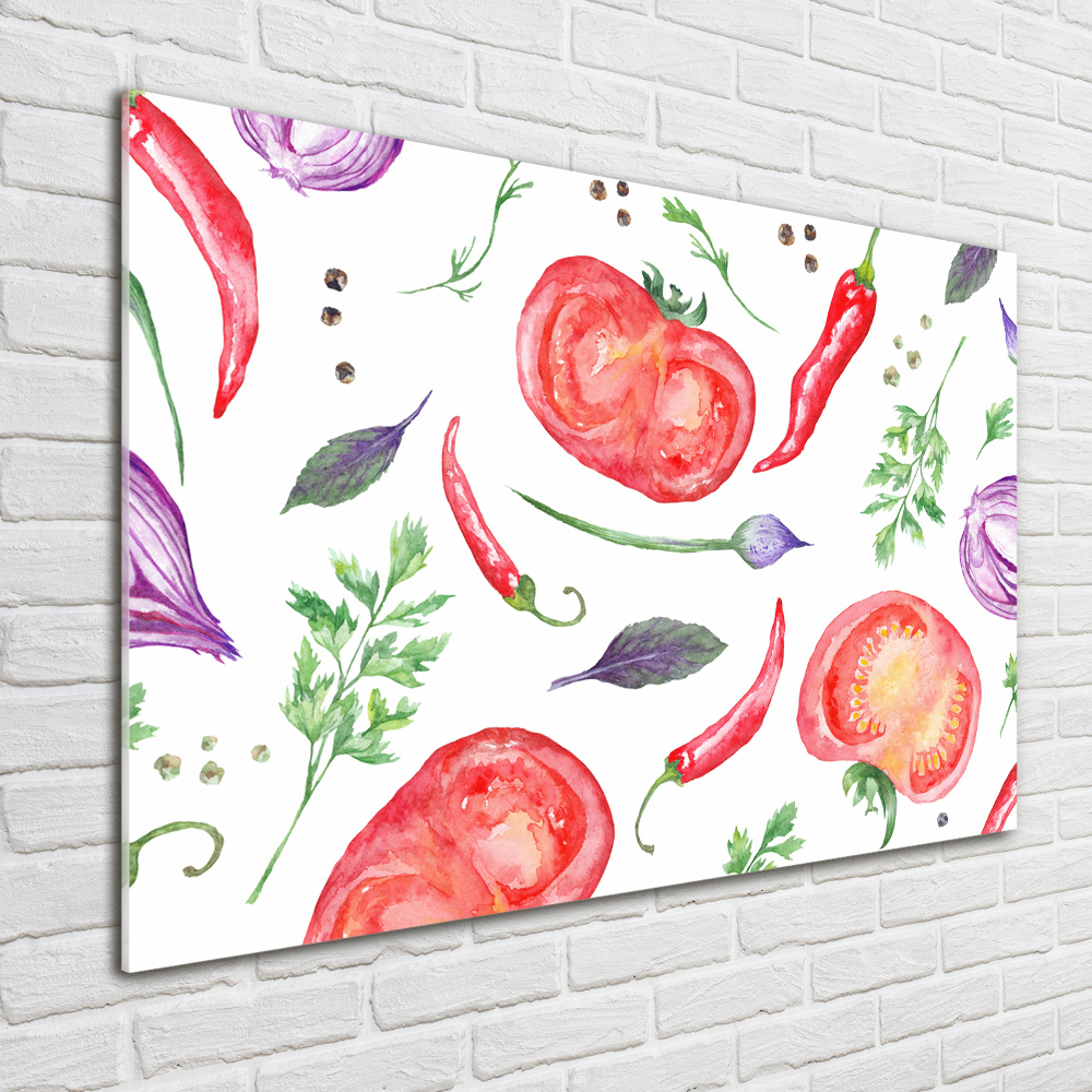 Tableau en acrylique Tomates et épices