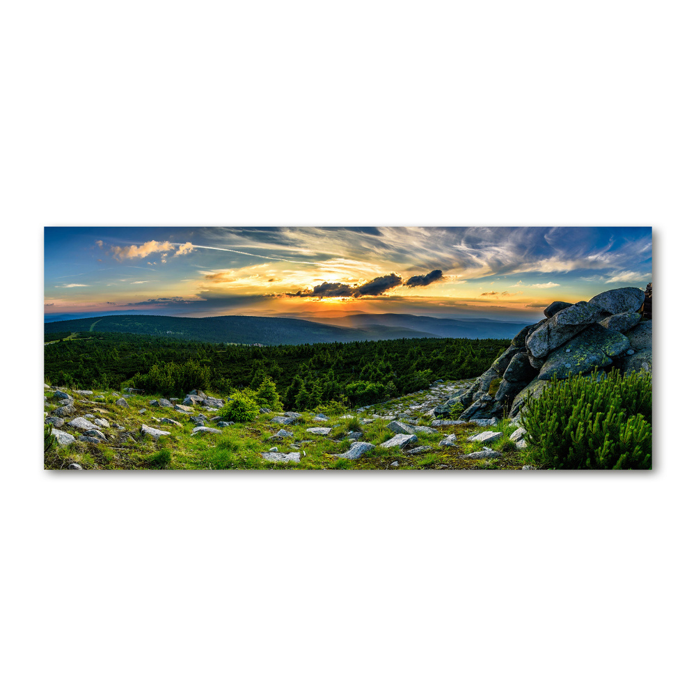 Tableau en acrylique Panorama de montagne