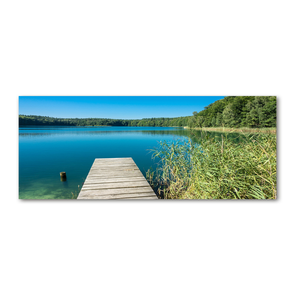 Tableau en acrylique Embarcadère au bord du lac