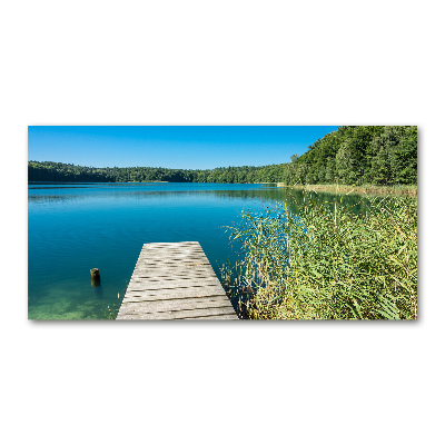 Tableau en acrylique Embarcadère au bord du lac