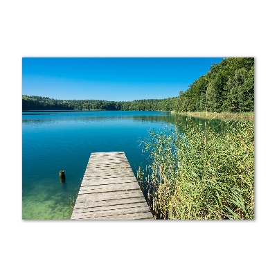 Tableau en acrylique Embarcadère au bord du lac