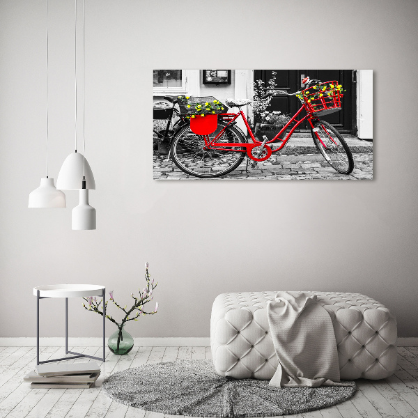 Tableau verre acrylique Vélo de ville