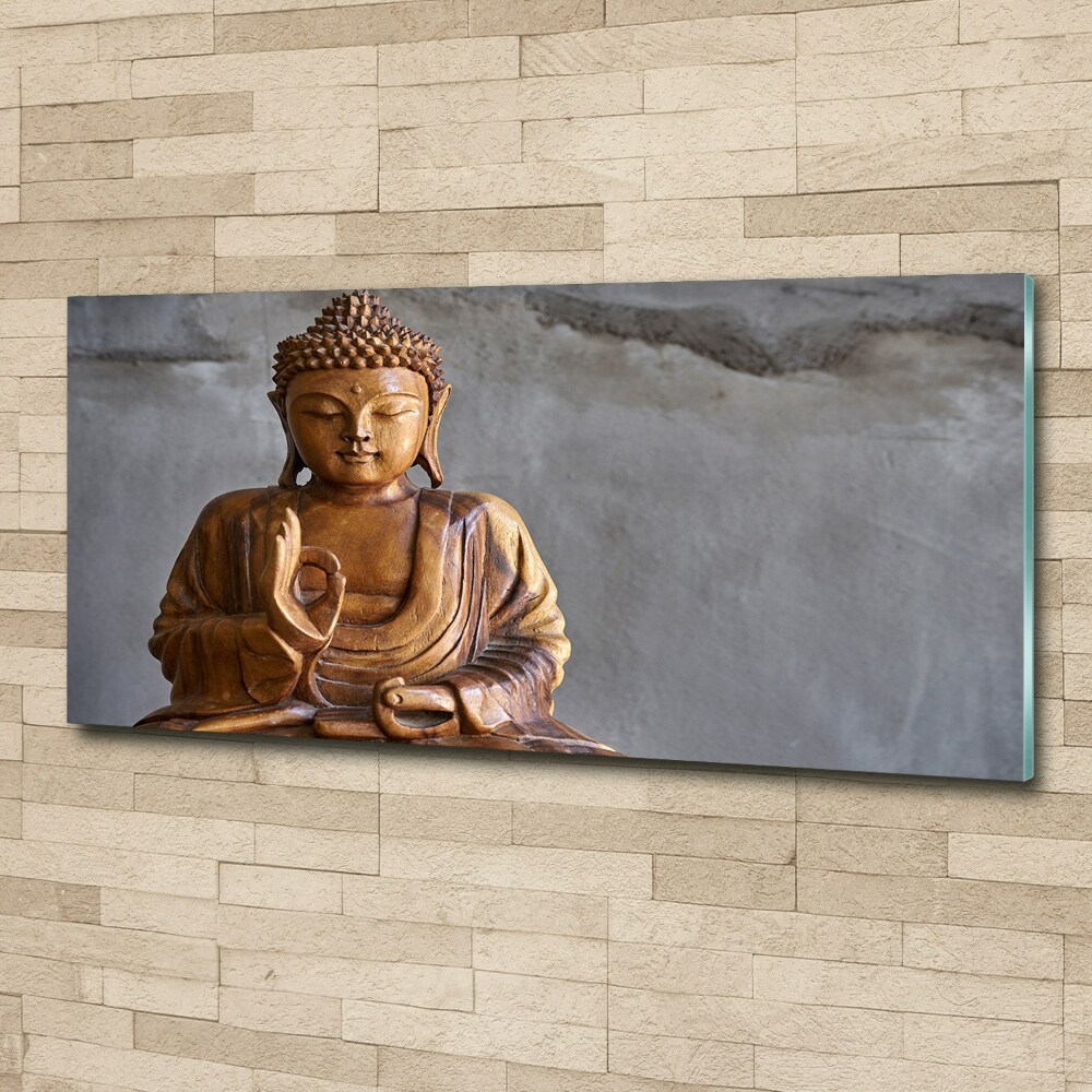 Acrylique tableau Bouddha en bois