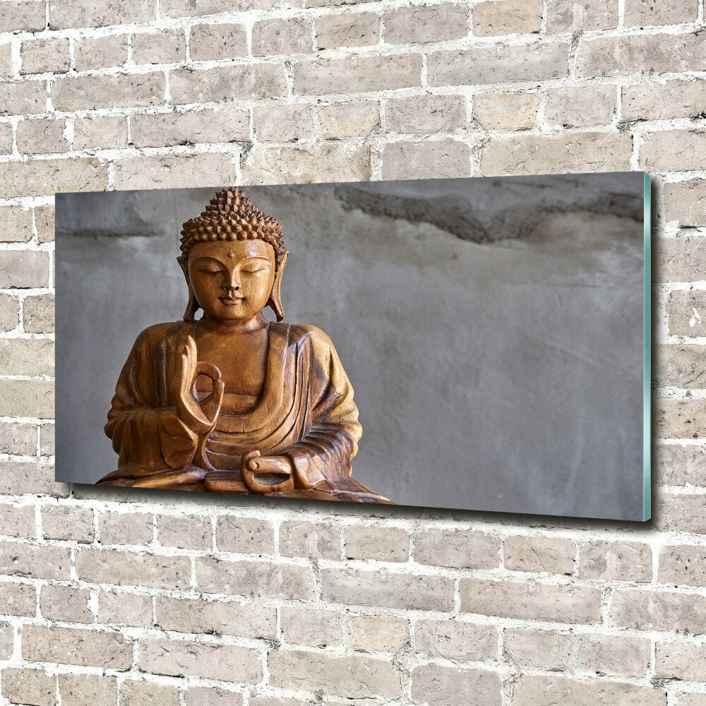 Acrylique tableau Bouddha en bois