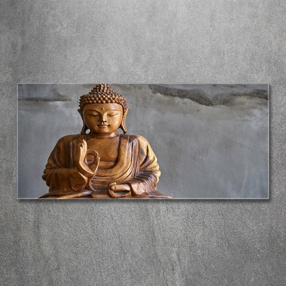 Acrylique tableau Bouddha en bois