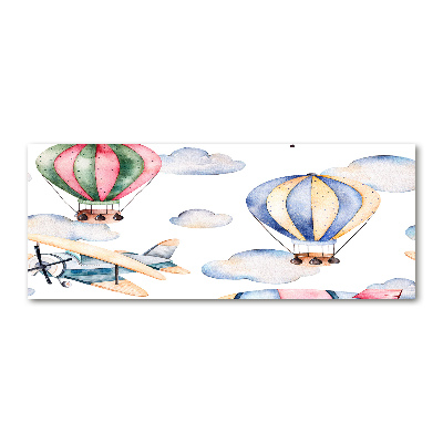 Tableau acrylique Avions et ballons