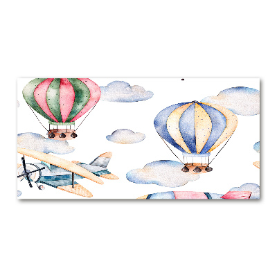 Tableau acrylique Avions et ballons