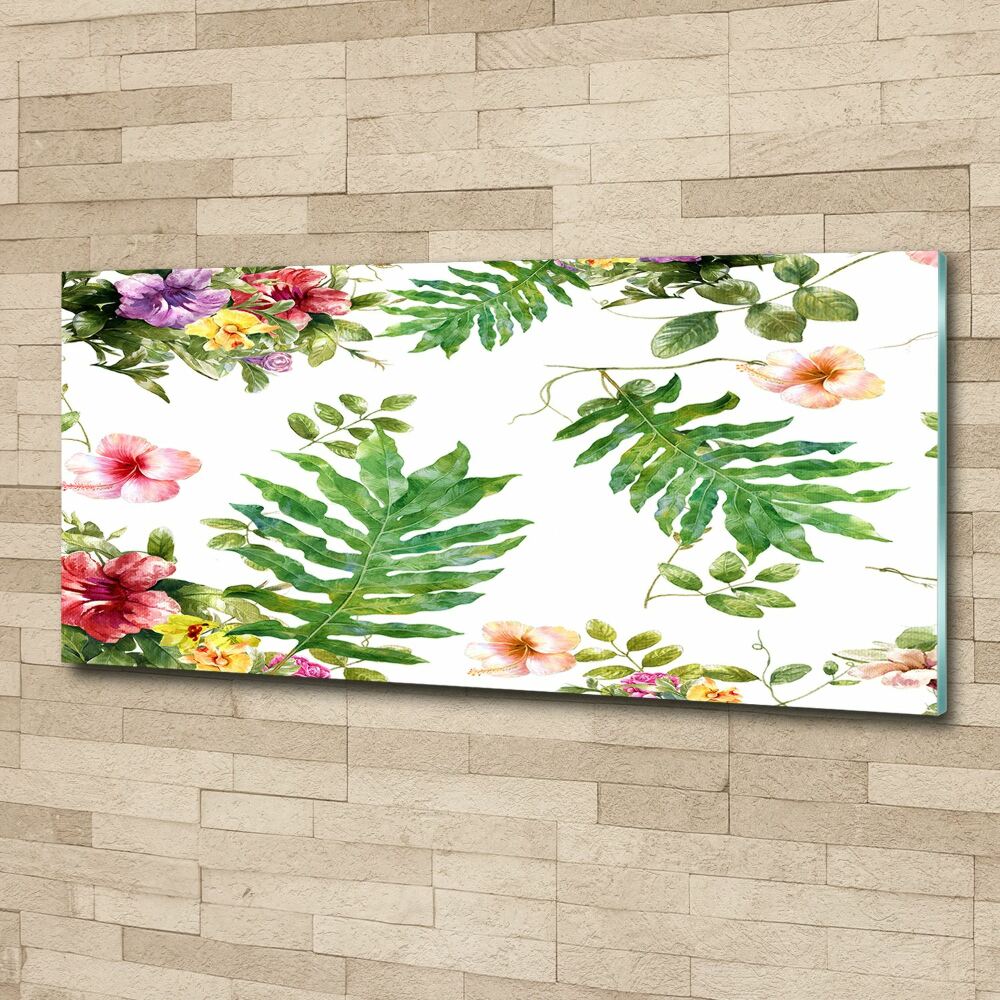 Acrylique tableau Design floral