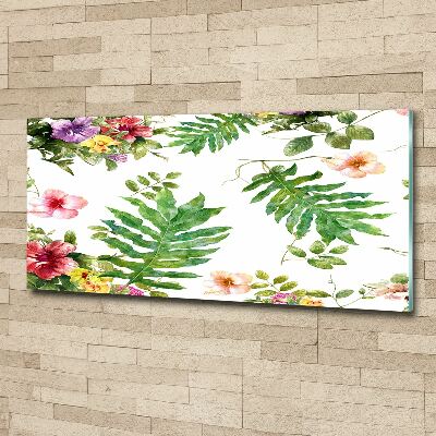 Acrylique tableau Design floral