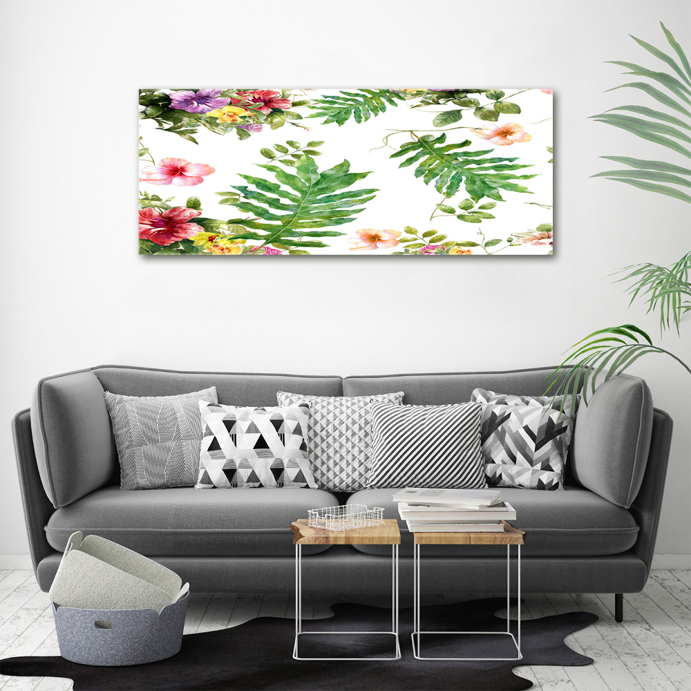 Acrylique tableau Design floral