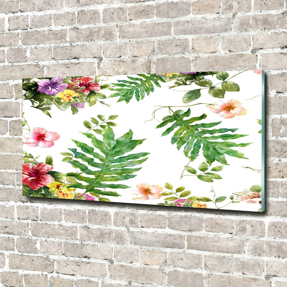 Acrylique tableau Design floral