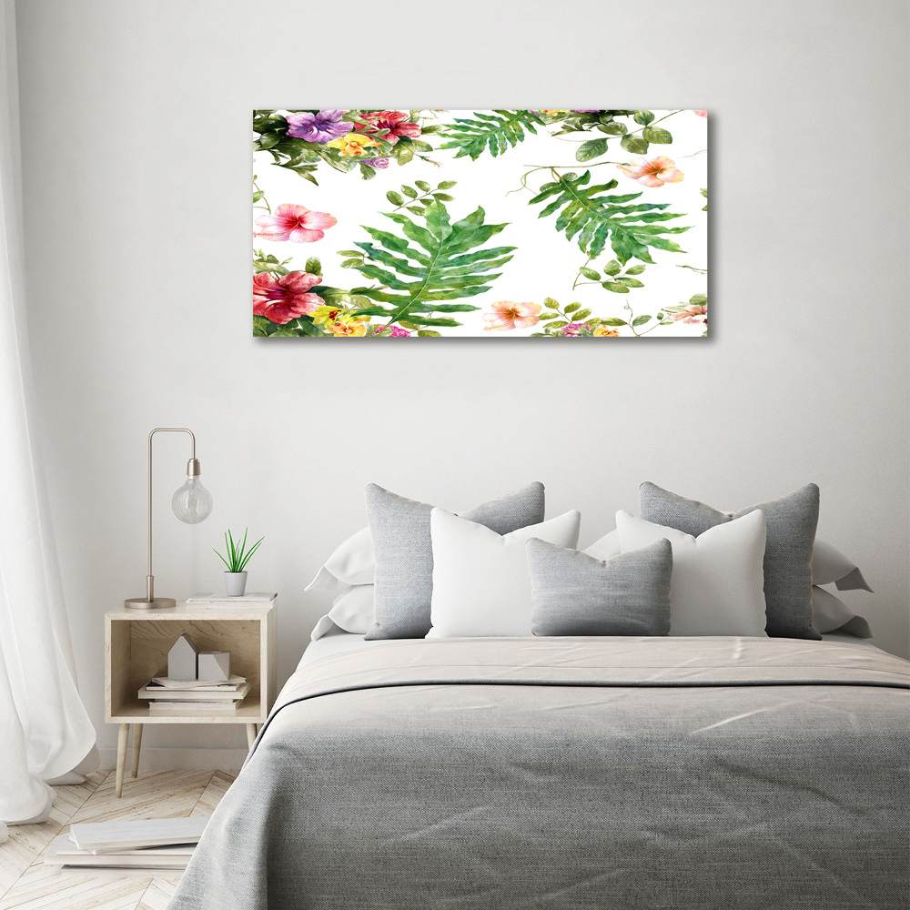 Acrylique tableau Design floral