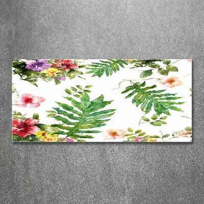 Acrylique tableau Design floral