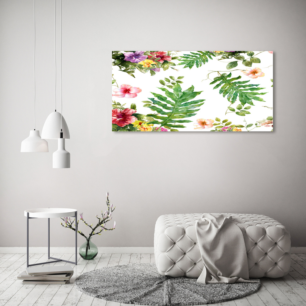 Acrylique tableau Design floral