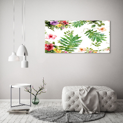 Acrylique tableau Design floral