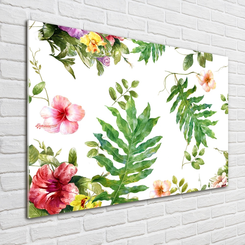 Acrylique tableau Design floral