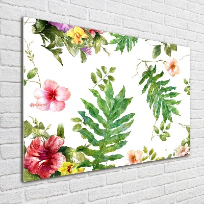 Acrylique tableau Design floral