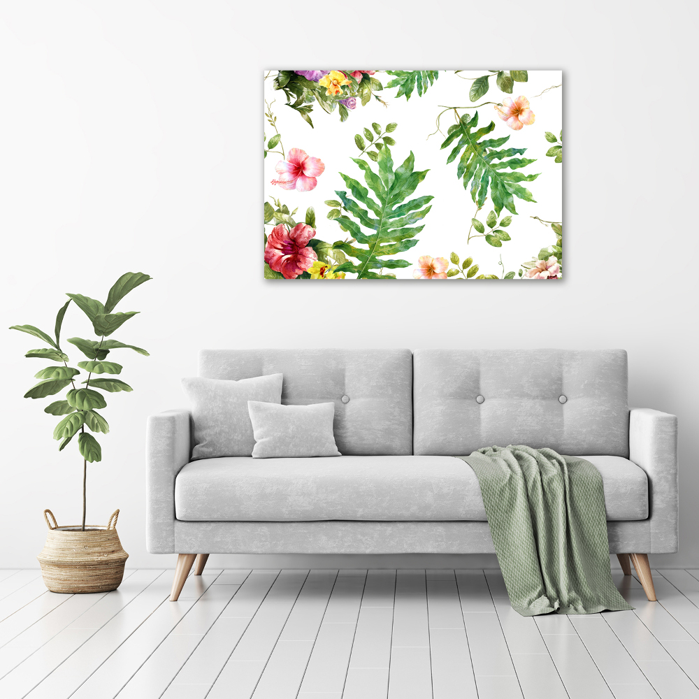 Acrylique tableau Design floral