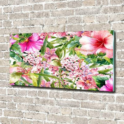 Tableau acrylique Motifs floraux