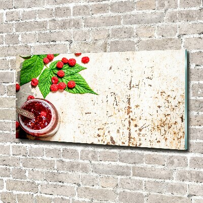 Tableau sur verre acrylique Confiture de framboises