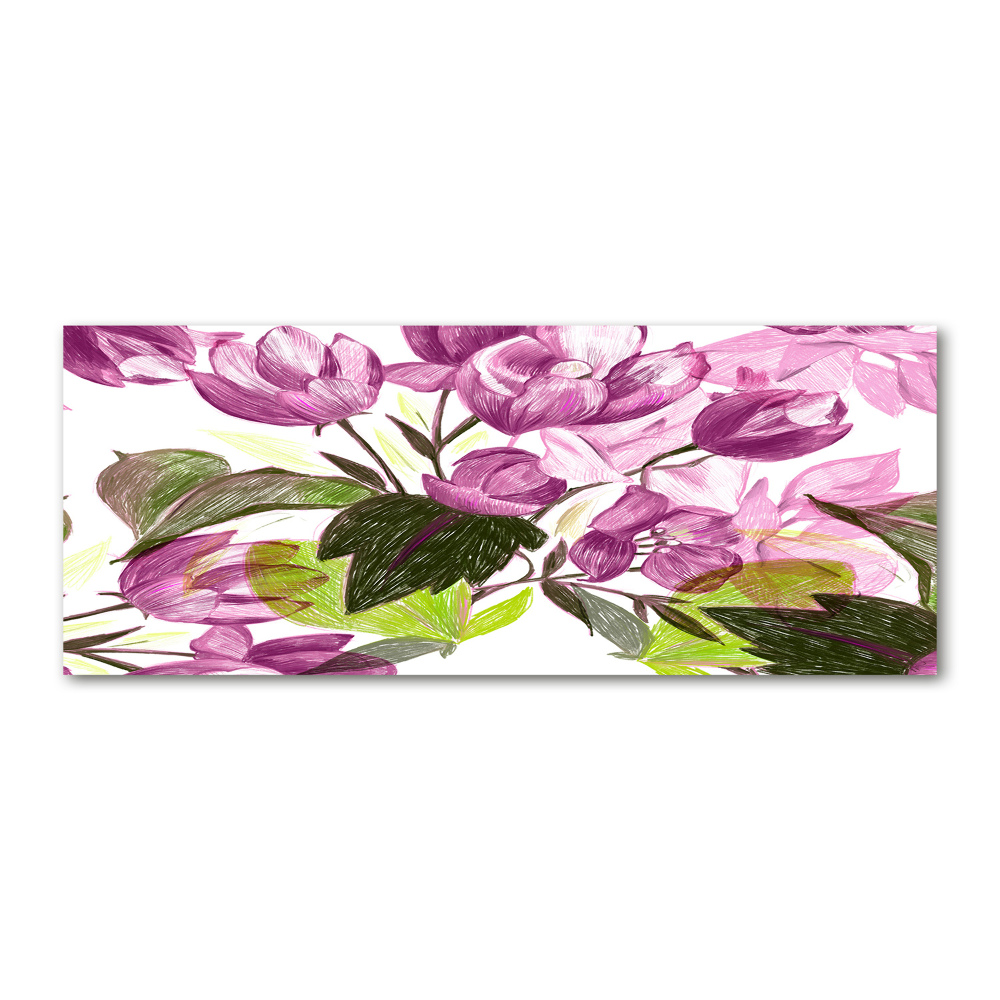 Acrylique tableau Motifs floraux