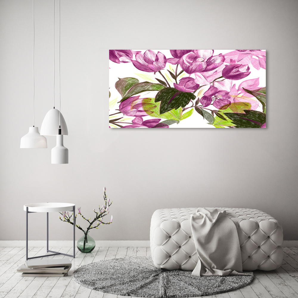 Acrylique tableau Motifs floraux