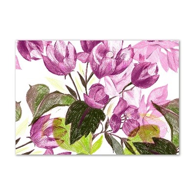 Acrylique tableau Motifs floraux