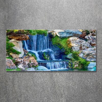 Tableau sur verre acrylique Chute d'eau