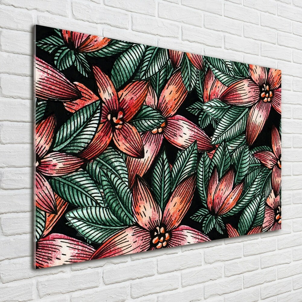 Tableau en acrylique Design floral