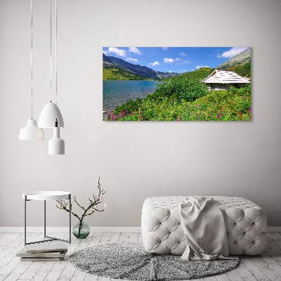 Tableau sur verre acrylique Chalet dans les Tatras