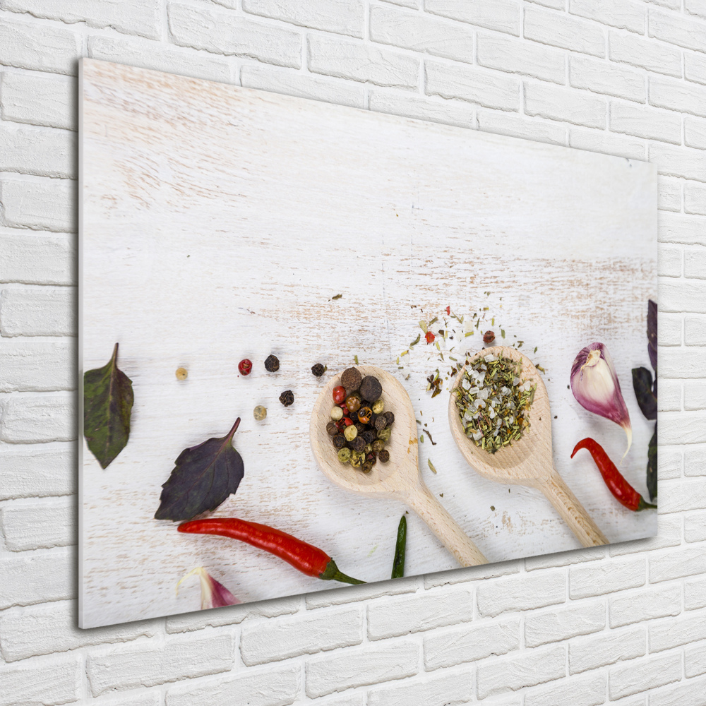 Tableau en acrylique Légumes et épices