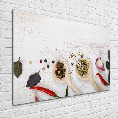 Tableau en acrylique Légumes et épices