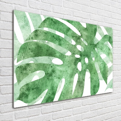 Tableau verre acrylique Monstera