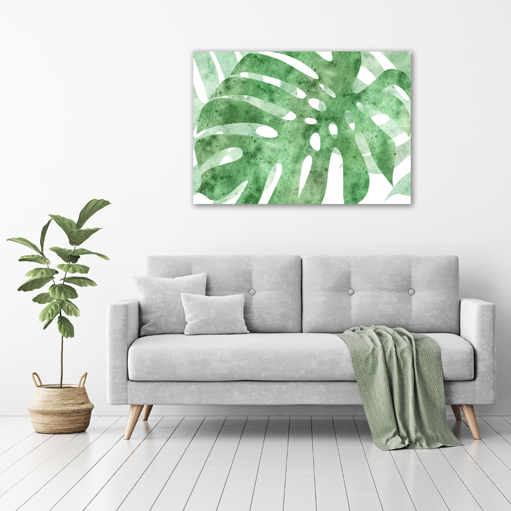 Tableau verre acrylique Monstera