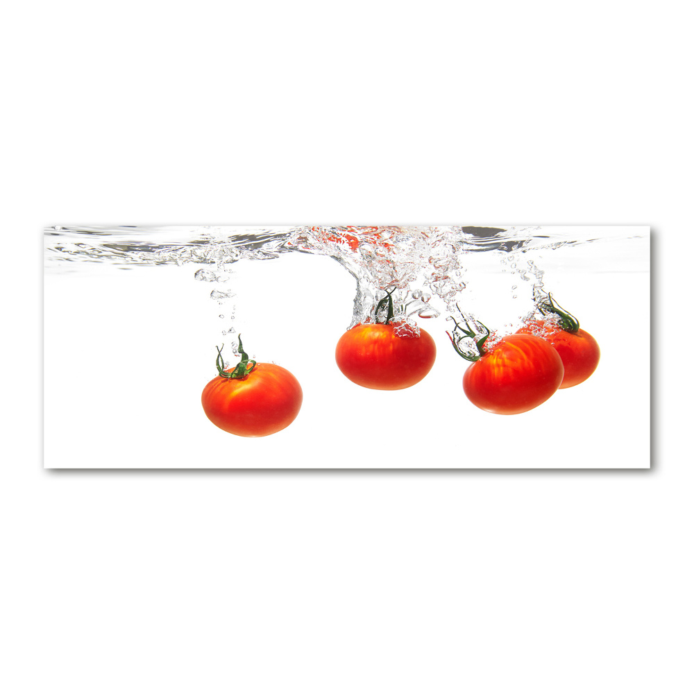 Tableau sur verre acrylique Tomates sous l'eau