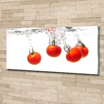 Tableau sur verre acrylique Tomates sous l'eau