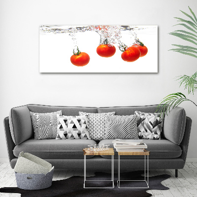 Tableau sur verre acrylique Tomates sous l'eau