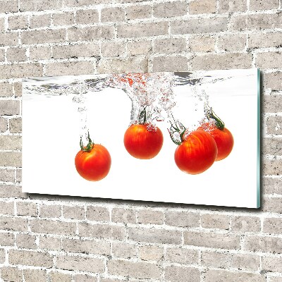 Tableau sur verre acrylique Tomates sous l'eau