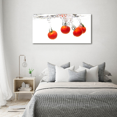 Tableau sur verre acrylique Tomates sous l'eau