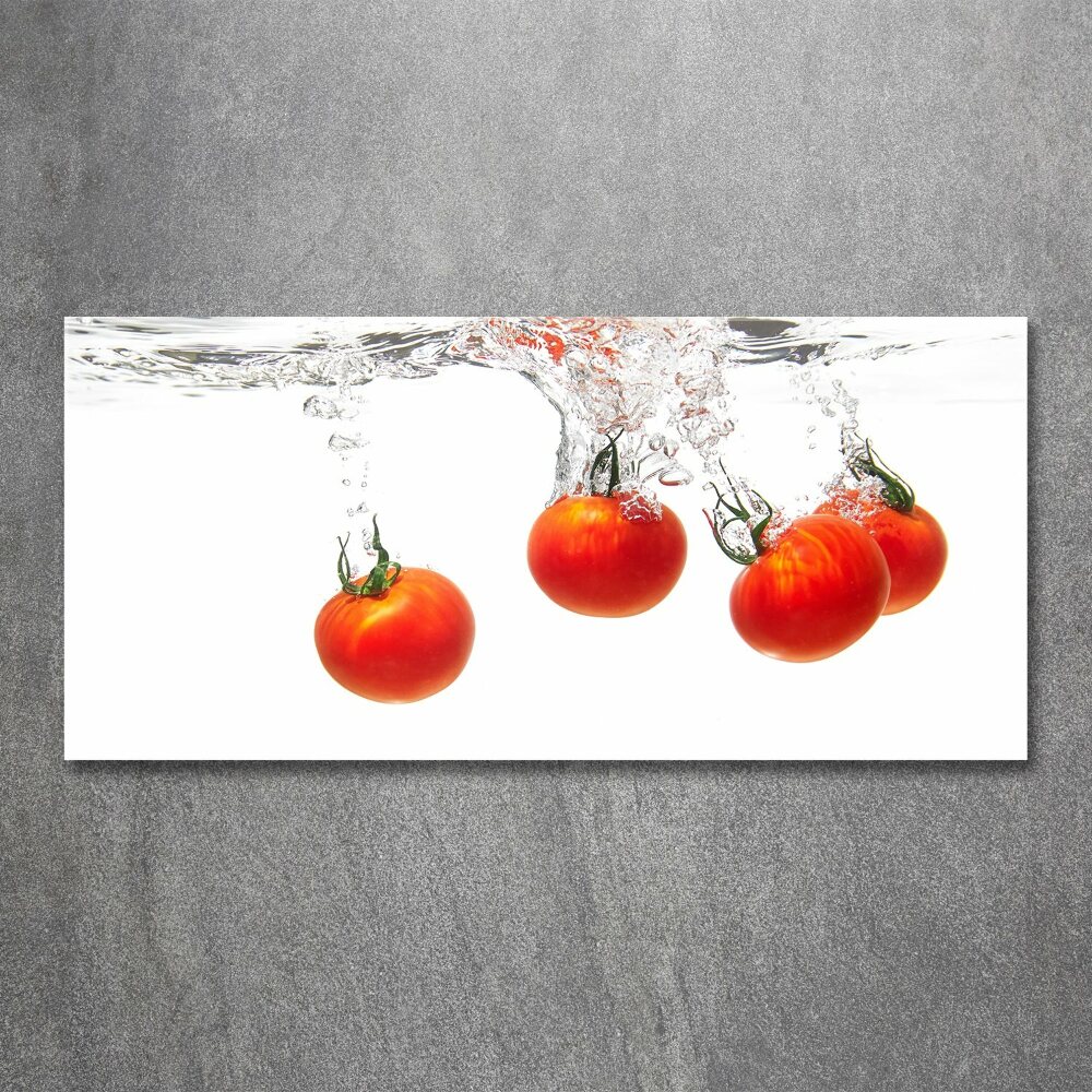 Tableau sur verre acrylique Tomates sous l'eau