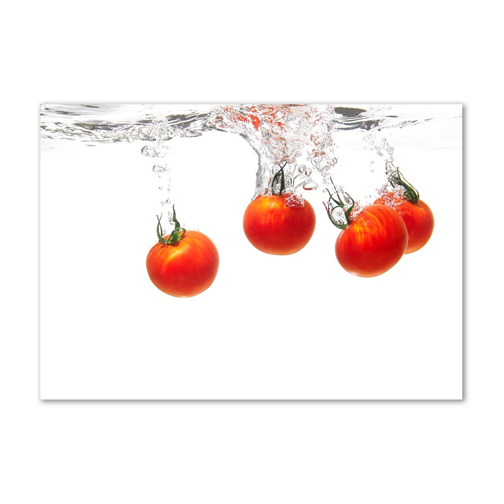 Tableau sur verre acrylique Tomates sous l'eau