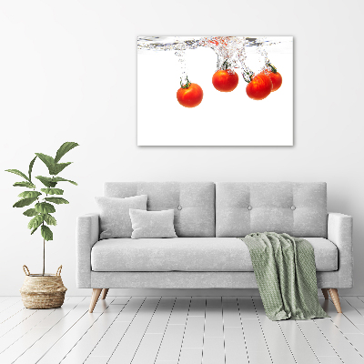 Tableau sur verre acrylique Tomates sous l'eau