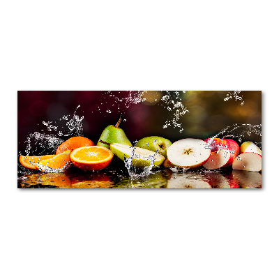 Tableau sur verre acrylique Fruits et eau