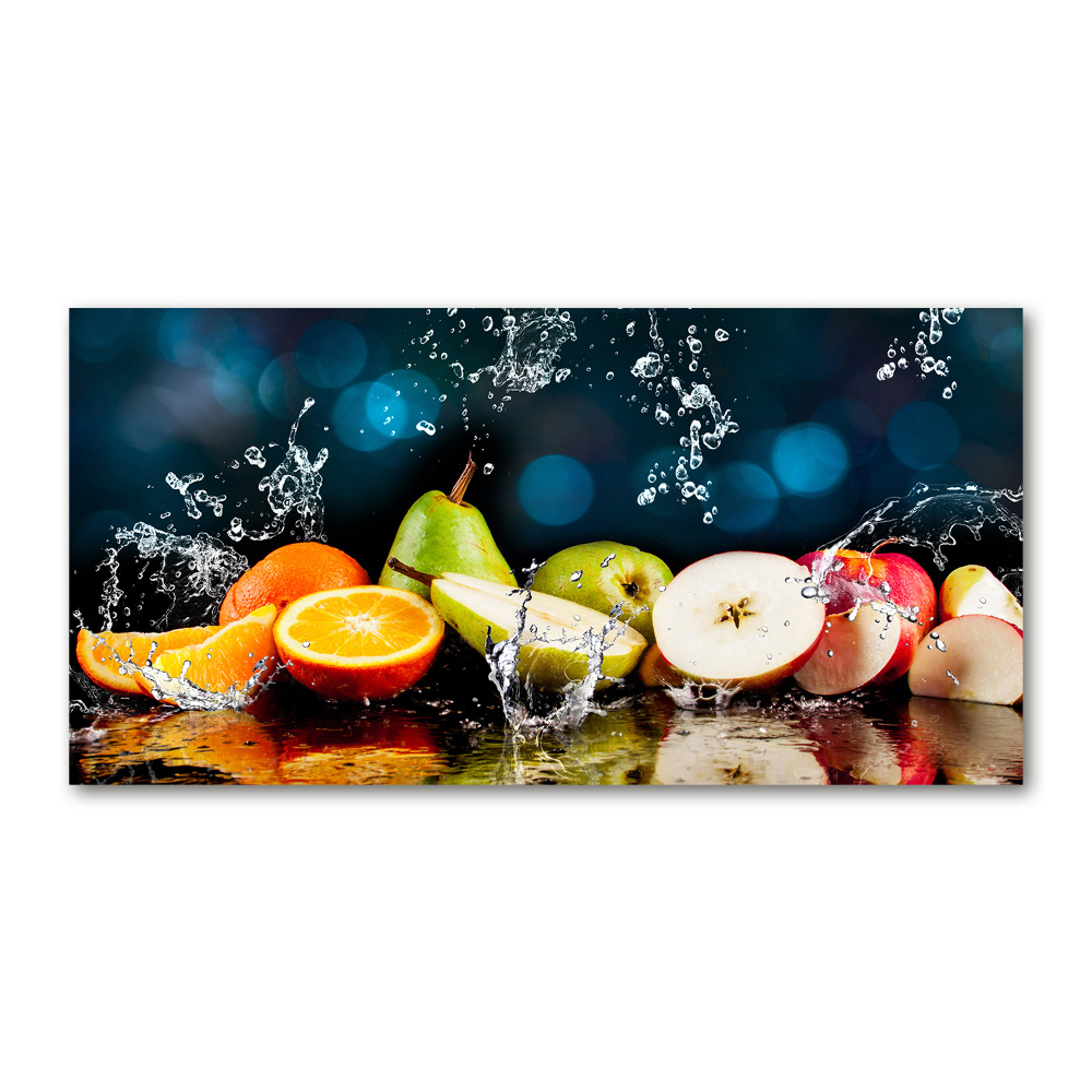 Tableau acrylique Fruits et eau