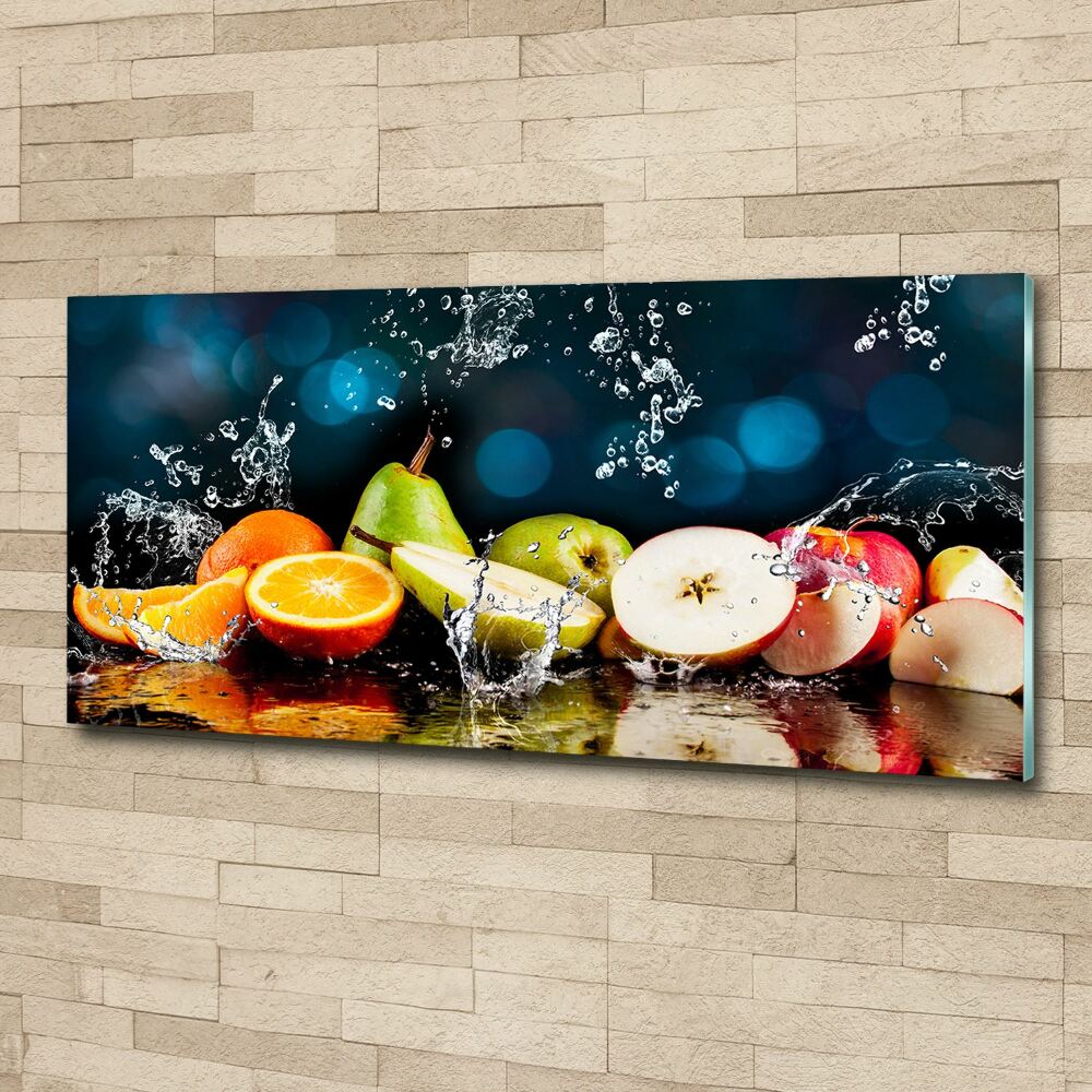 Tableau acrylique Fruits et eau