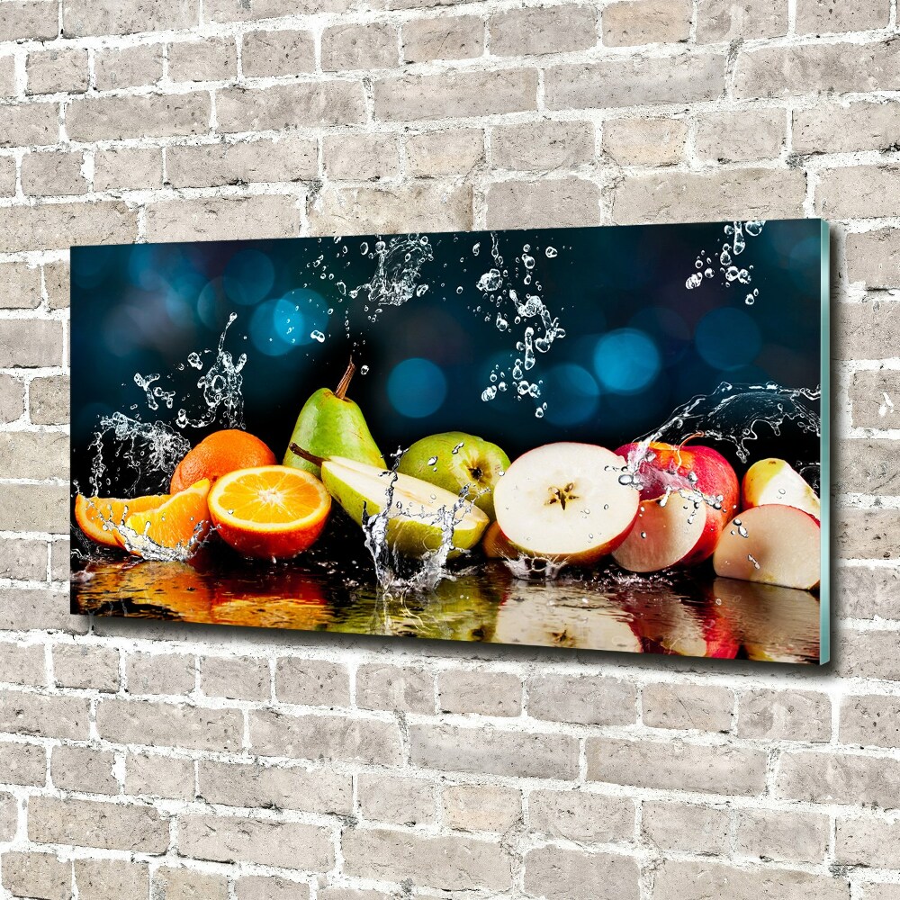 Tableau acrylique Fruits et eau