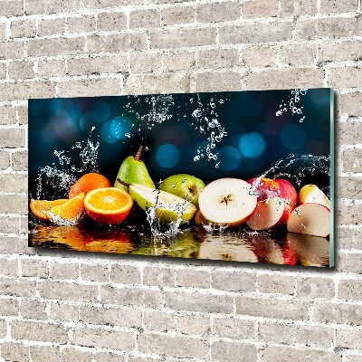 Tableau acrylique Fruits et eau