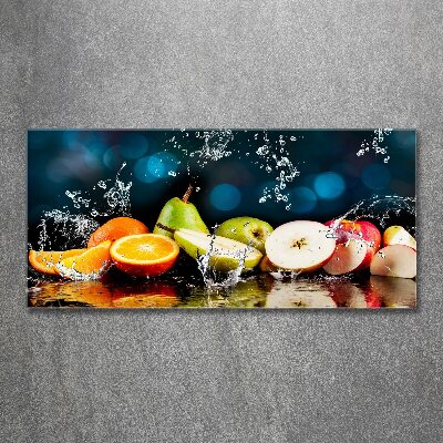 Tableau acrylique Fruits et eau