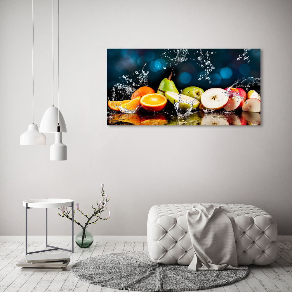 Tableau acrylique Fruits et eau