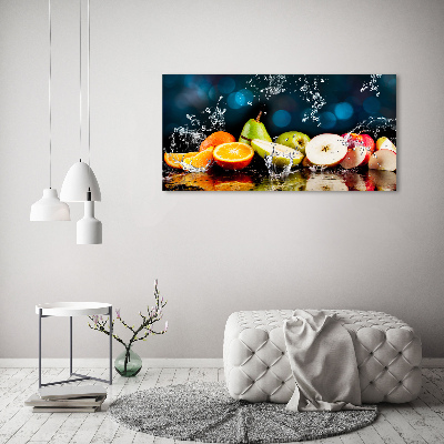 Tableau acrylique Fruits et eau